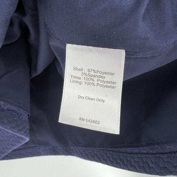 Sail To Sable Textured Bell Sleeve Top Blouse 3/4 Sleeve Back Zip Size Medium - Picture 9 of 9
